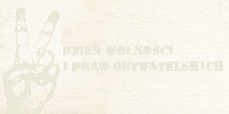 Dwa palce w górę Dzień Wolności i Praw Obywatelskich